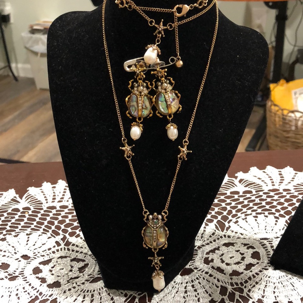 🔴3/25 bohemian necklace set